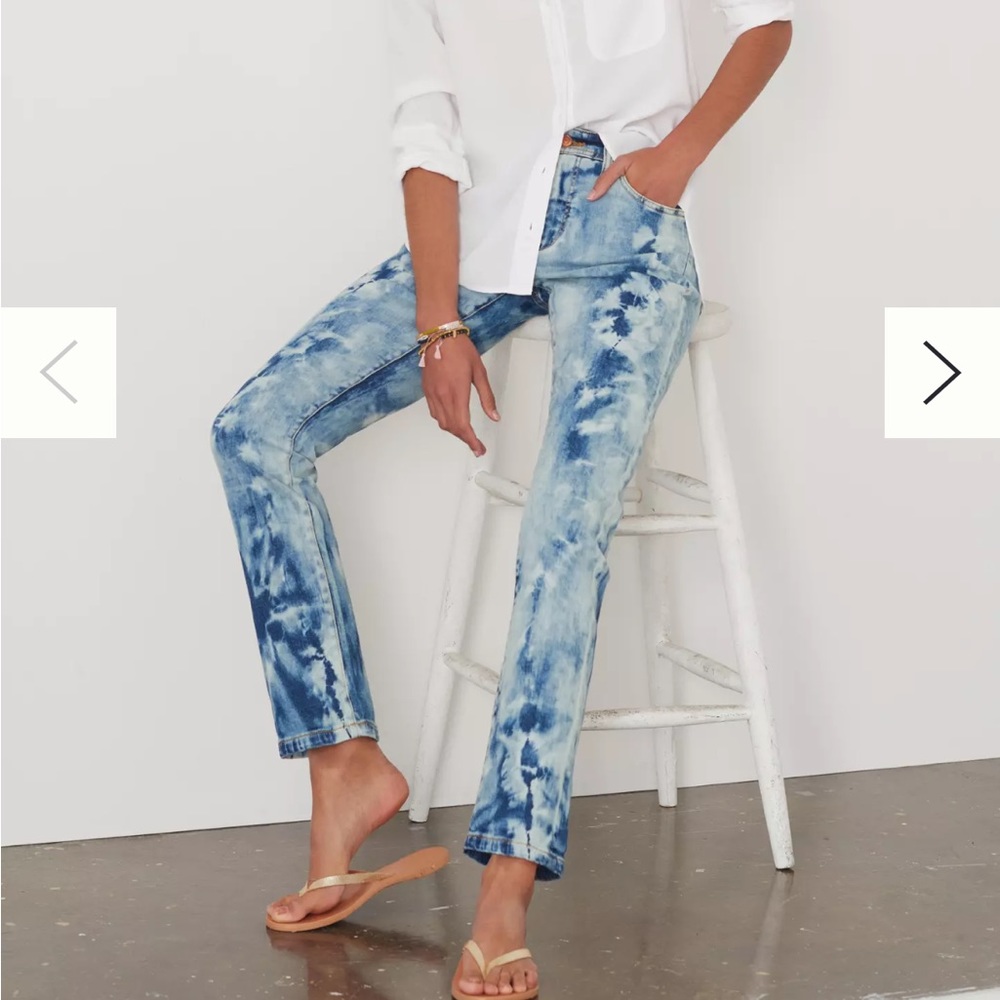 Anthropologie Pilcro 26 Slim Boyfriend Tie Dye Acid Wash Jeans